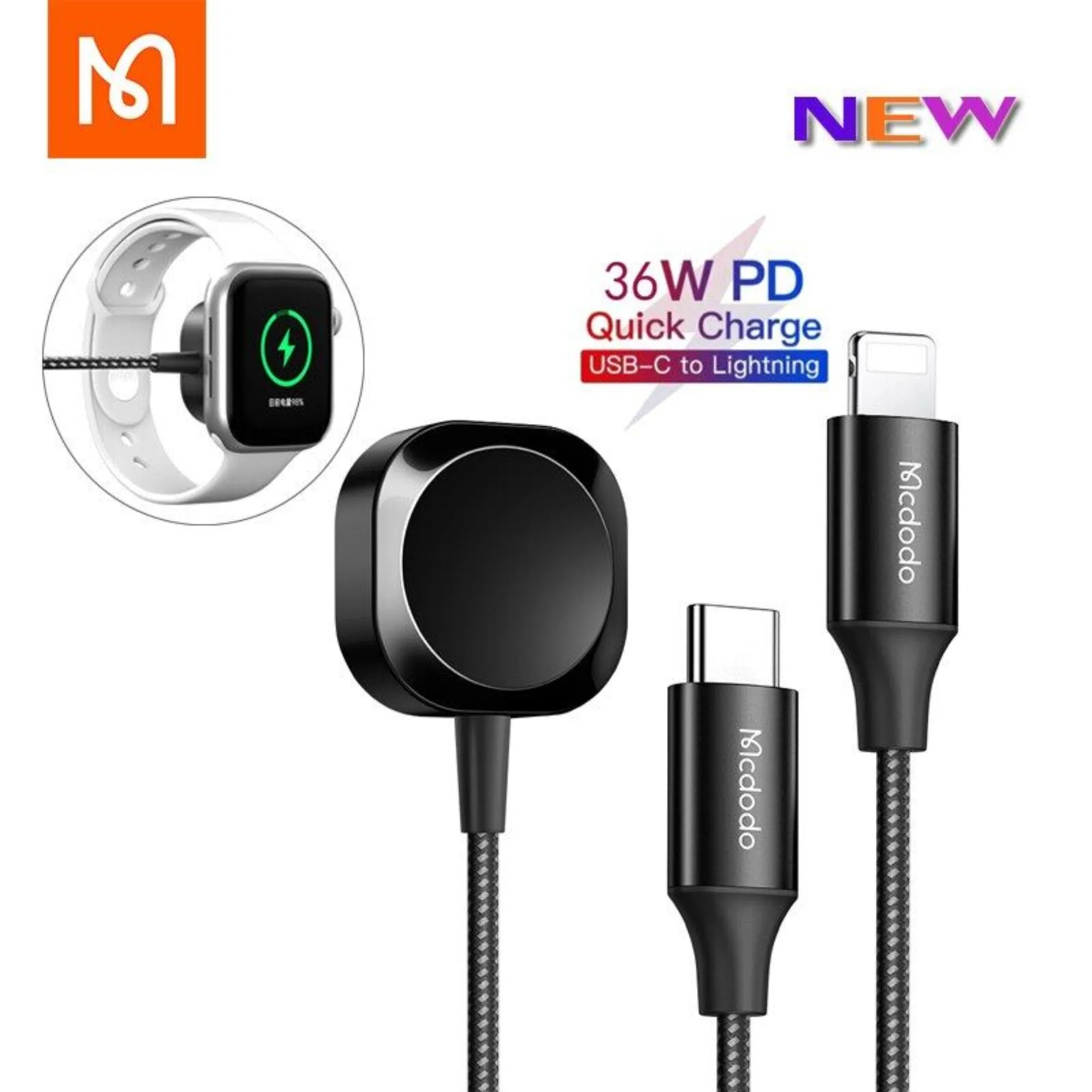 کابل تبدیل USB-C به لایتنینگ مک دودو مدل CH-2980 طول 1.5 متر