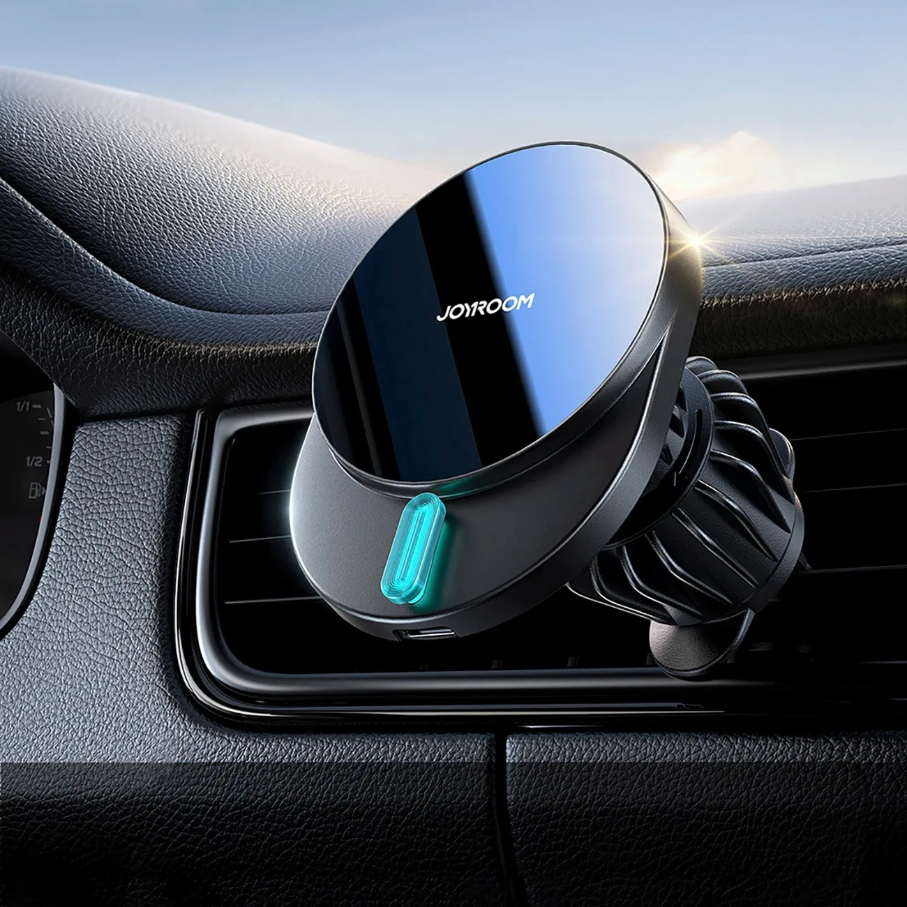 پایه نگهدارنده و شارژر بی سیم گوشی موبایل جوی روم مدل JR-ZS409 AirVent