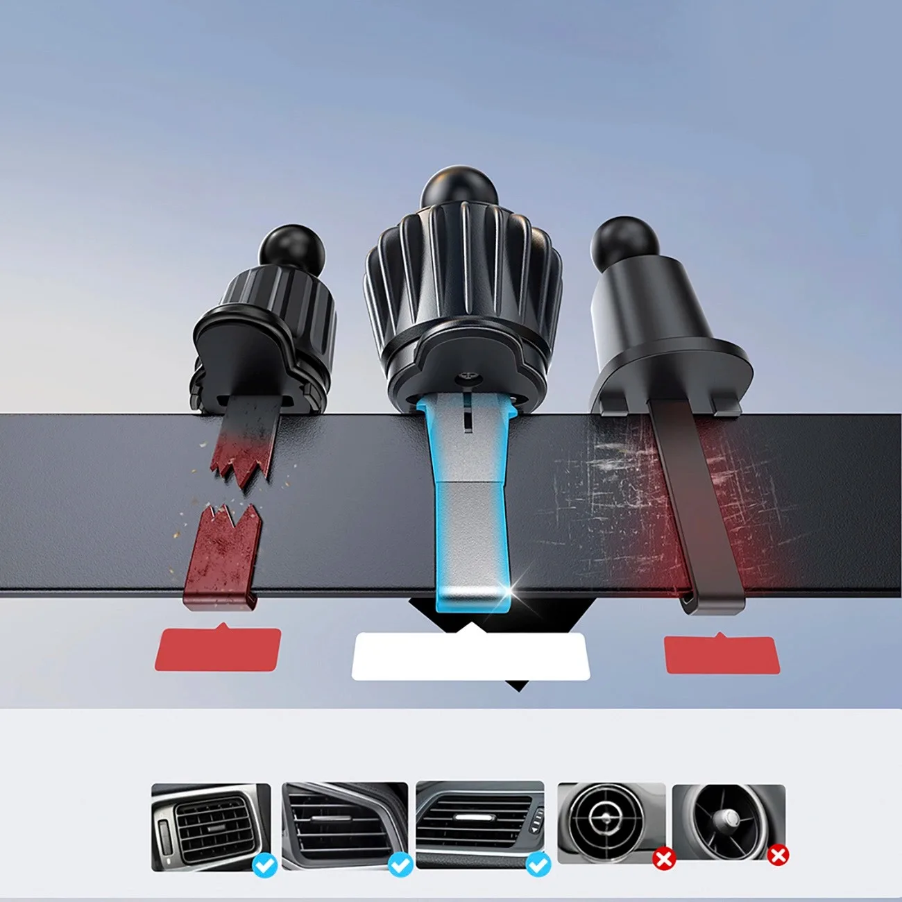 پایه نگهدارنده و شارژر بی سیم گوشی موبایل جوی روم مدل JR-ZS409 AirVent