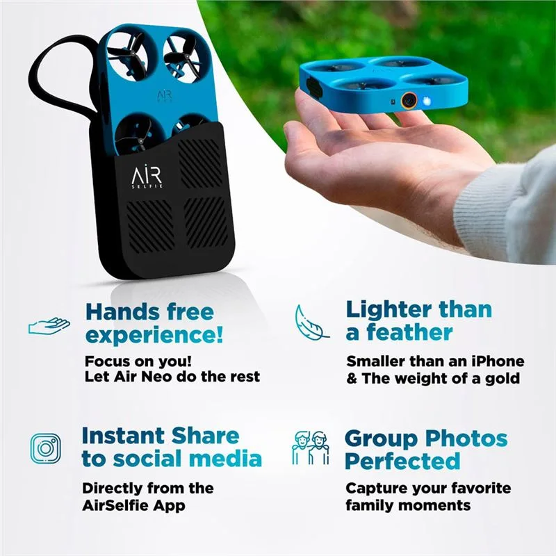 دوربین سلفی پرنده AirSelfie مدل Air Neo همراه پاوربانک - 8