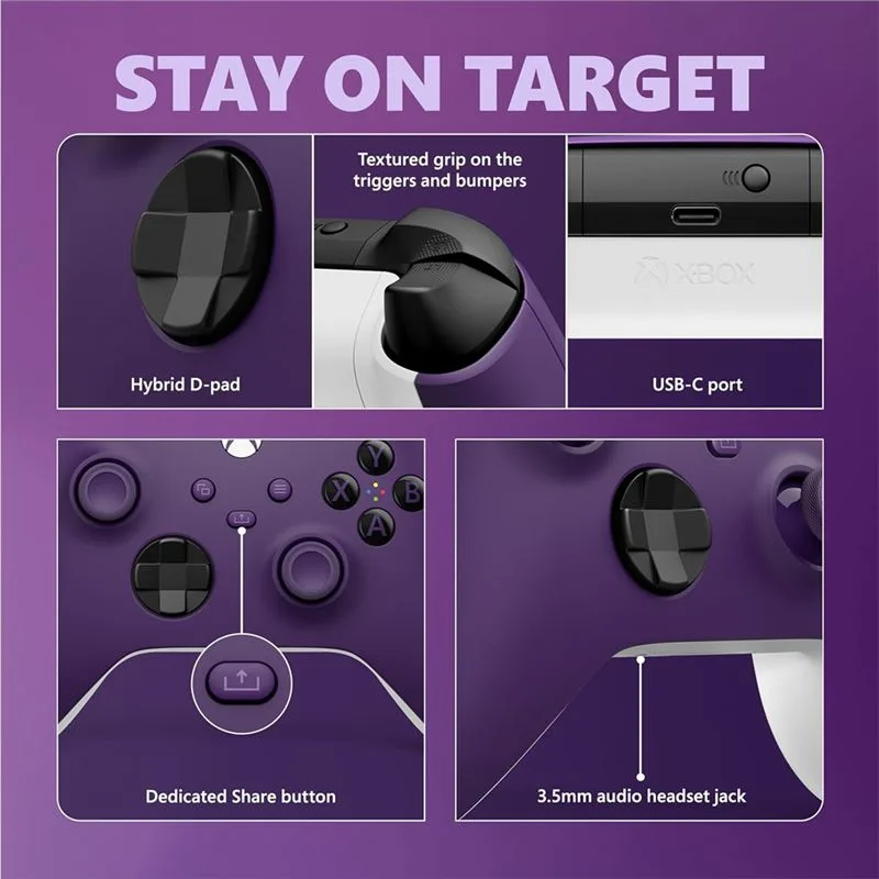 دسته Xbox Series X/S رنگ Astral Purple - 3