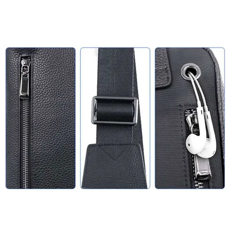 کیف دوشی با قفل اثر انگشت FIPILOCK مدل FL-V2214 - 5