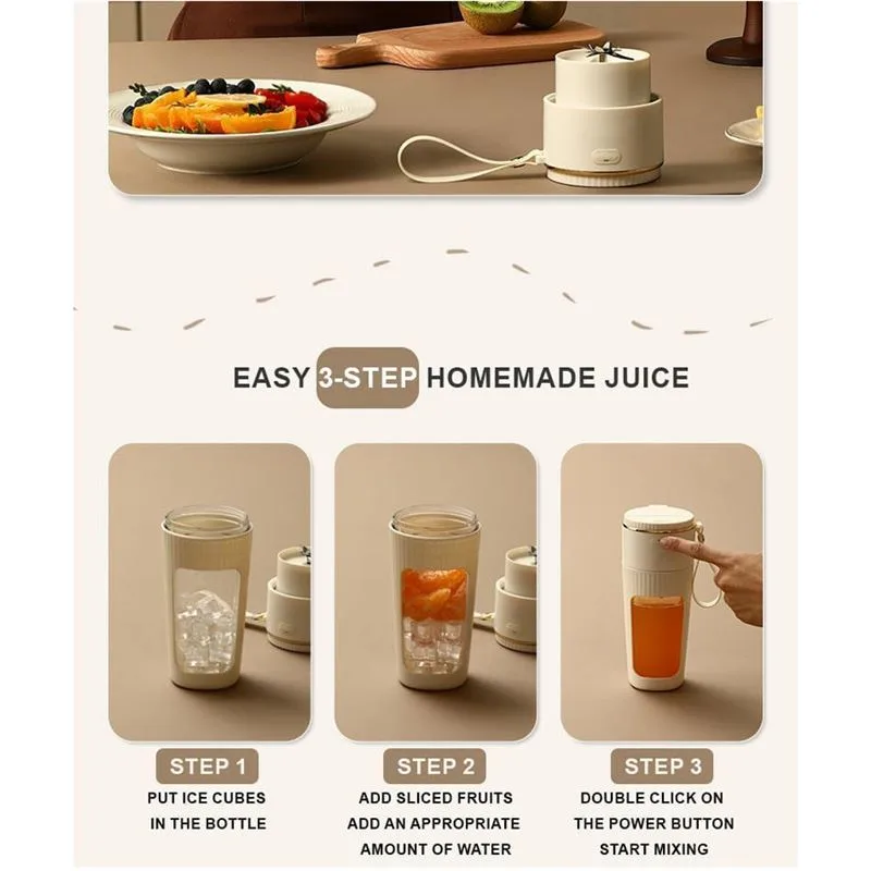 مخلوط کن و شیکر شارژی CEOOL 340ml مدل GC-G0318 - 3