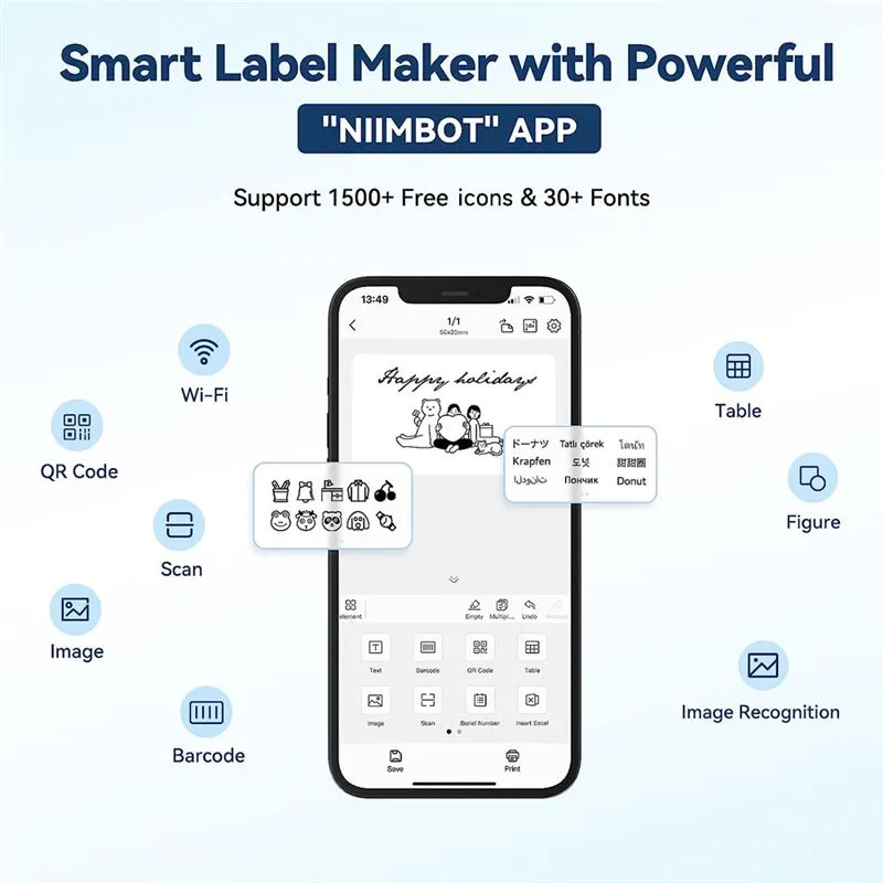 پرینتر لیبل زن حرارتی NIIMBOT مدل B1 - 9