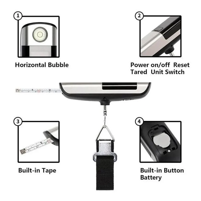 ترازوی دیجیتال چمدان Digital Luggage Scale HYE0907 - 3