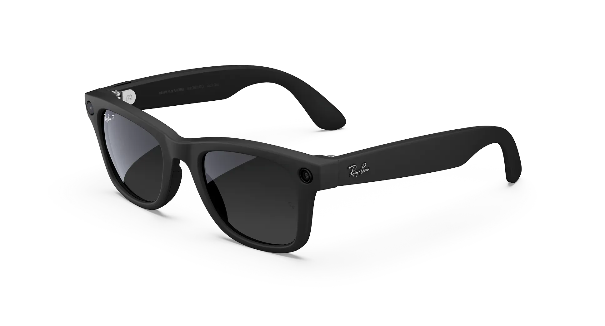 عینک هوشمند متا ری‌بن مدل Wayfarer Gen 1 فریم مشکی مات لنز گرافیتی گرادیانی پولاریزه