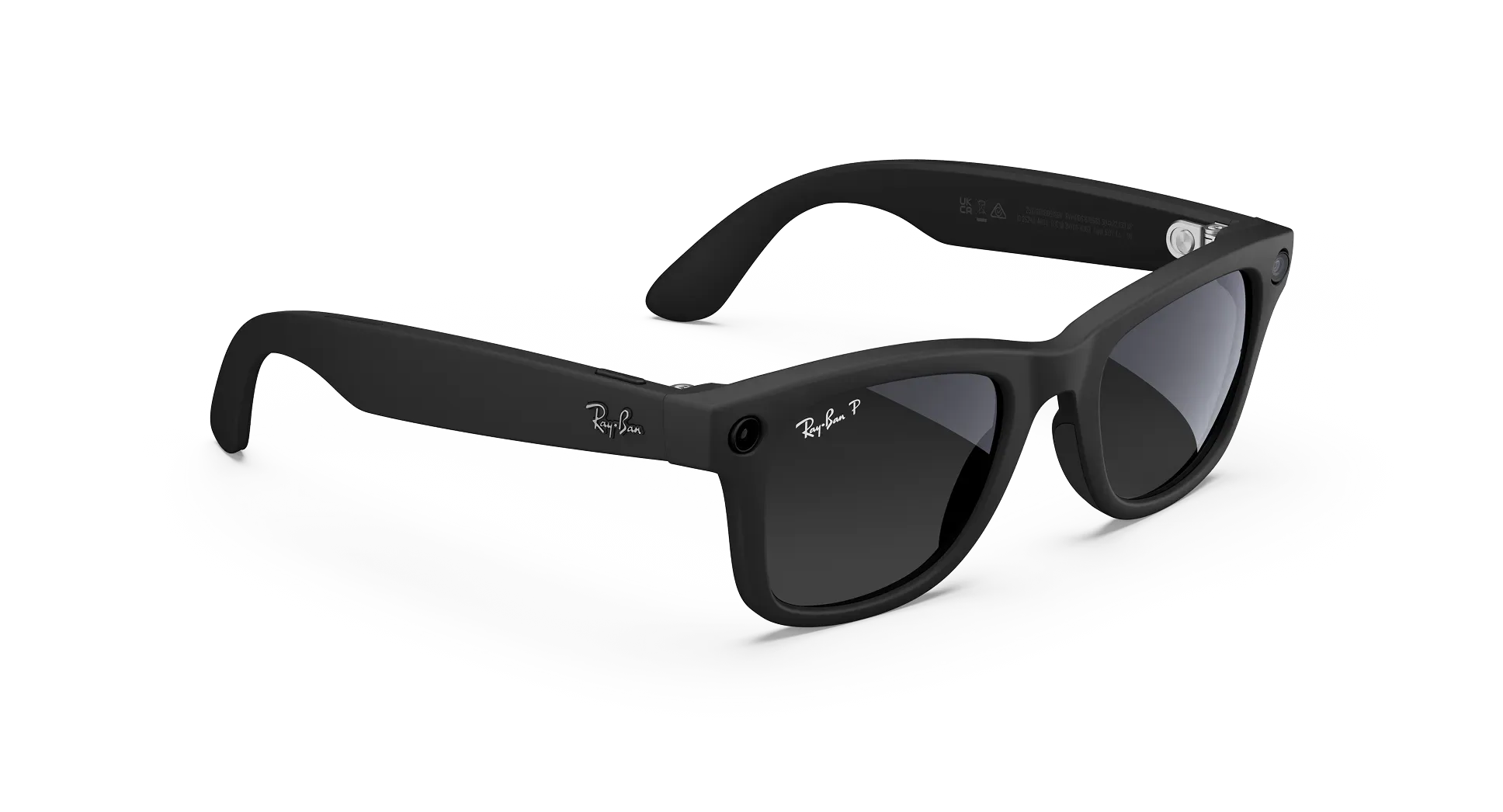 عینک هوشمند متا ری‌بن مدل Wayfarer Gen 1 فریم مشکی مات لنز گرافیتی گرادیانی پولاریزه