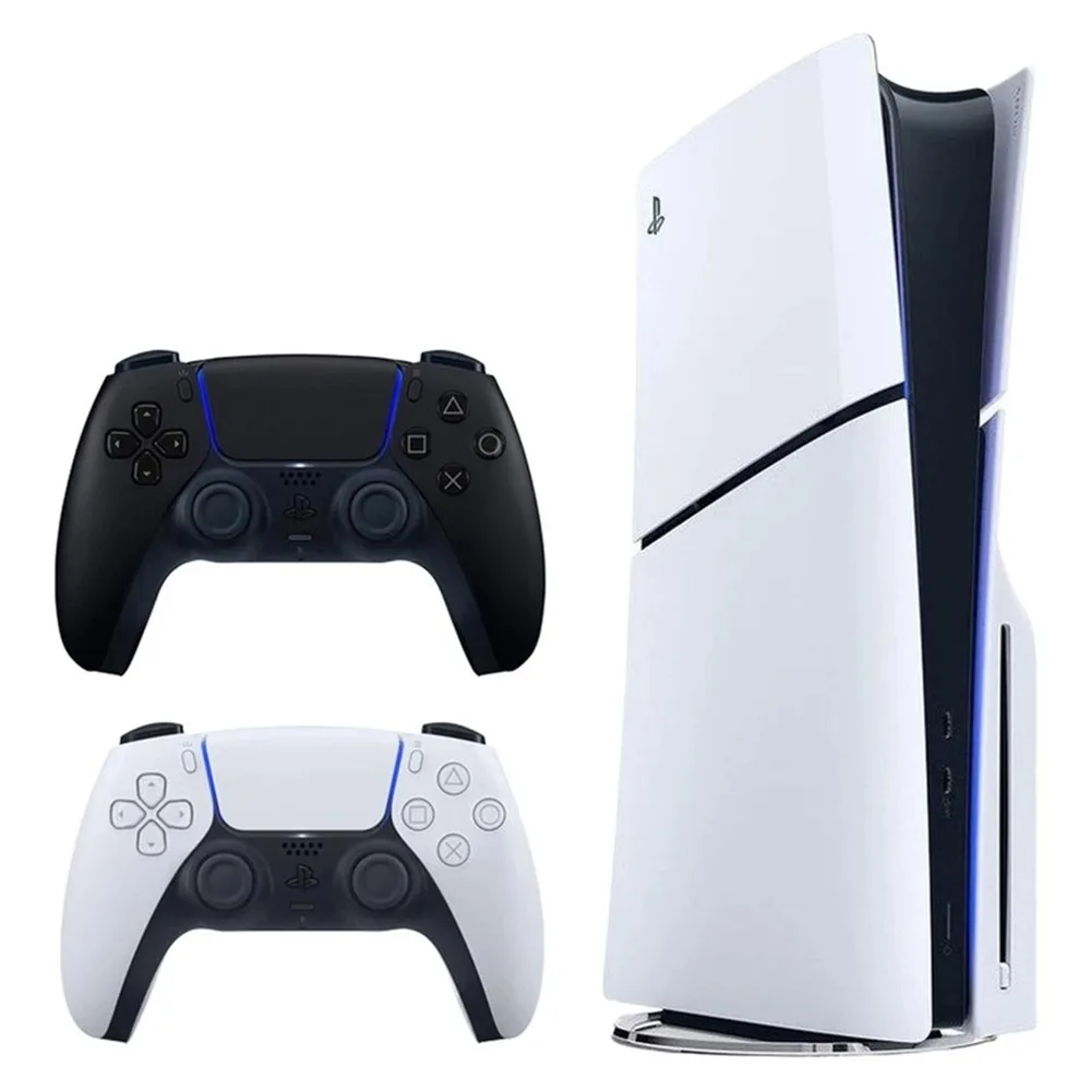 کنسول بازی سونی PS5 Slim Standard 1Tb ریجن 2116 اروپا به همراه دسته اضافی مشکی