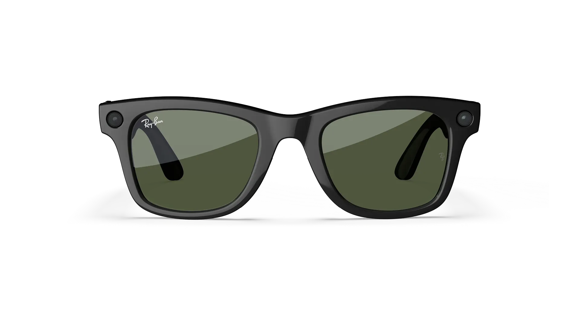 عینک هوشمند متا ری‌بن مدل Wayfarer Gen 2 فریم مشکی براق لنز G15 سبز