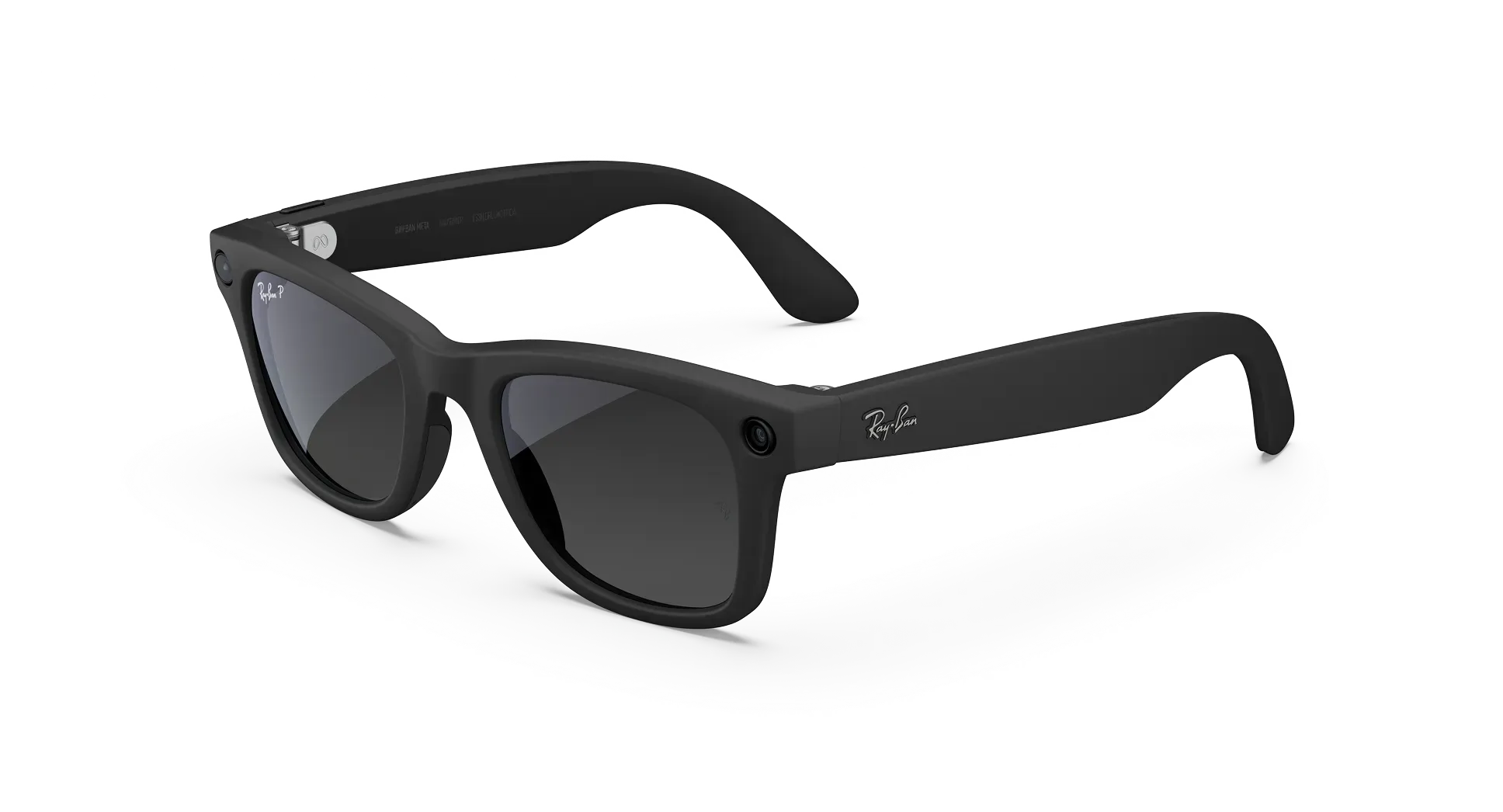 عینک هوشمند متا ری‌بن مدل Wayfarer Gen 2 فریم مشکی مات لنز گرافیتی گرادیانی پولاریزه