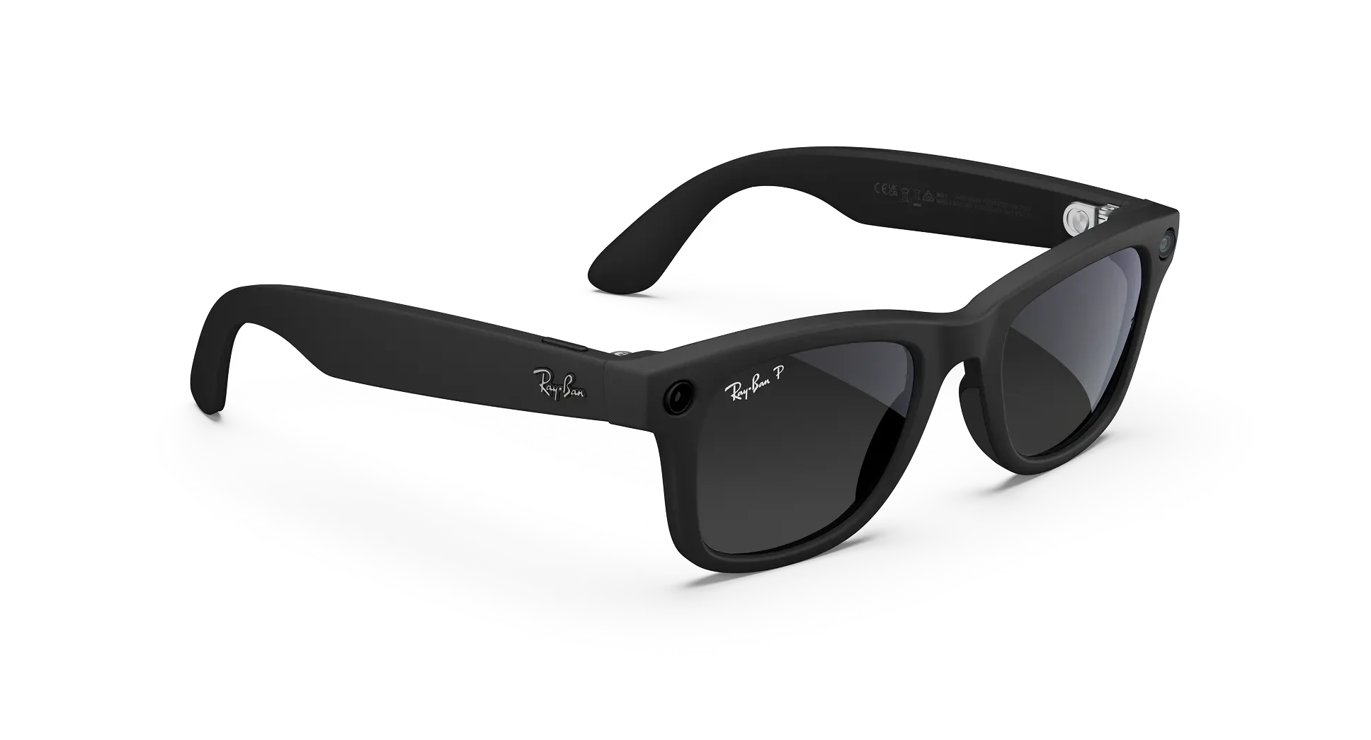 عینک هوشمند متا ری‌بن مدل Wayfarer Gen 2 فریم مشکی مات لنز گرافیتی گرادیانی پولاریزه