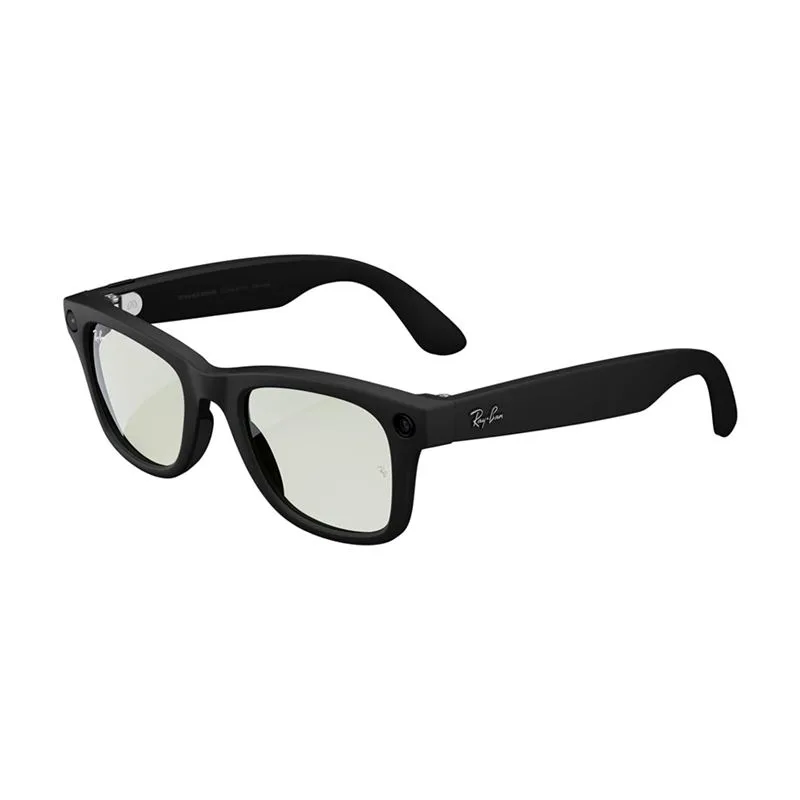عینک هوشمند متا ری‌بن مدل Wayfarer Gen 2 فریم مشکی مات لنز فوتوکروم سبز گرافیتی
