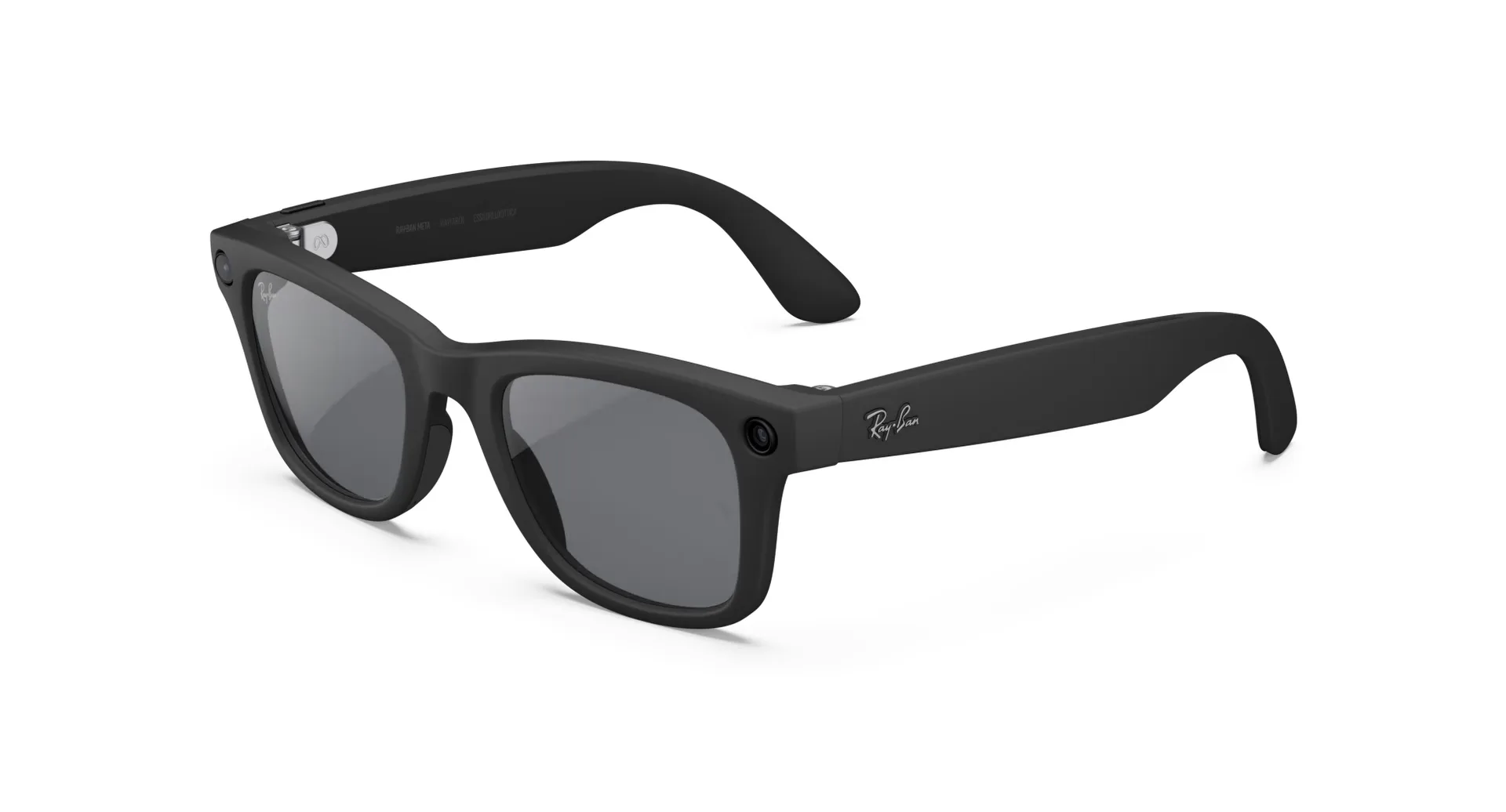 عینک هوشمند متا ری‌بن مدل Wayfarer Gen 2 فریم مشکی مات لنز فوتوکروم خاکستری