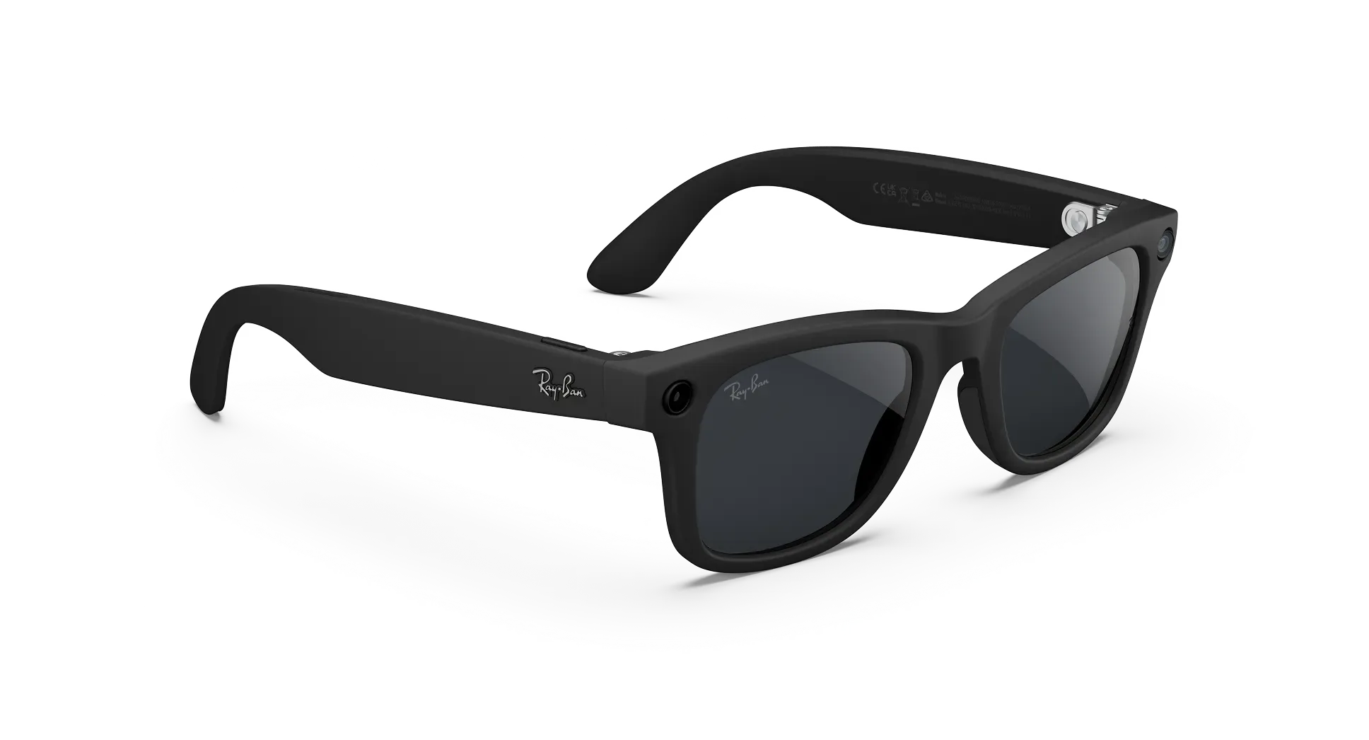 عینک هوشمند متا ری‌بن مدل Wayfarer Gen 2 فریم مشکی مات لنز فوتوکروم خاکستری