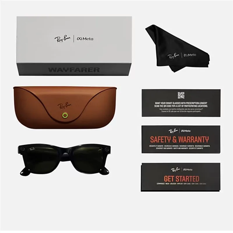 عینک هوشمند متا ری‌بن مدل Wayfarer Gen 2 فریم مشکی مات لنز فوتوکروم سبز گرافیتی - 10