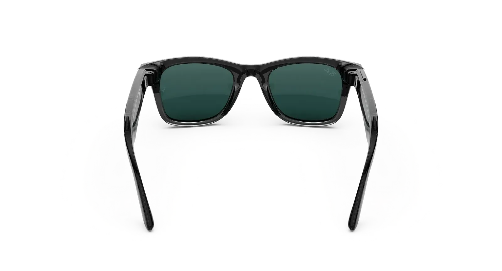 عینک هوشمند متا ری‌بن مدل Wayfarer Gen 3 فریم مشکی شفاف لنز فوتوکروم سبز آبی