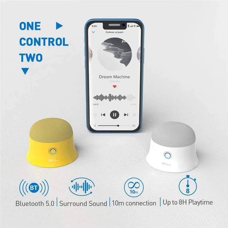 اسپیکر مگنتی بلوتوثی MiLi مدل Mag-SoundMate - 4