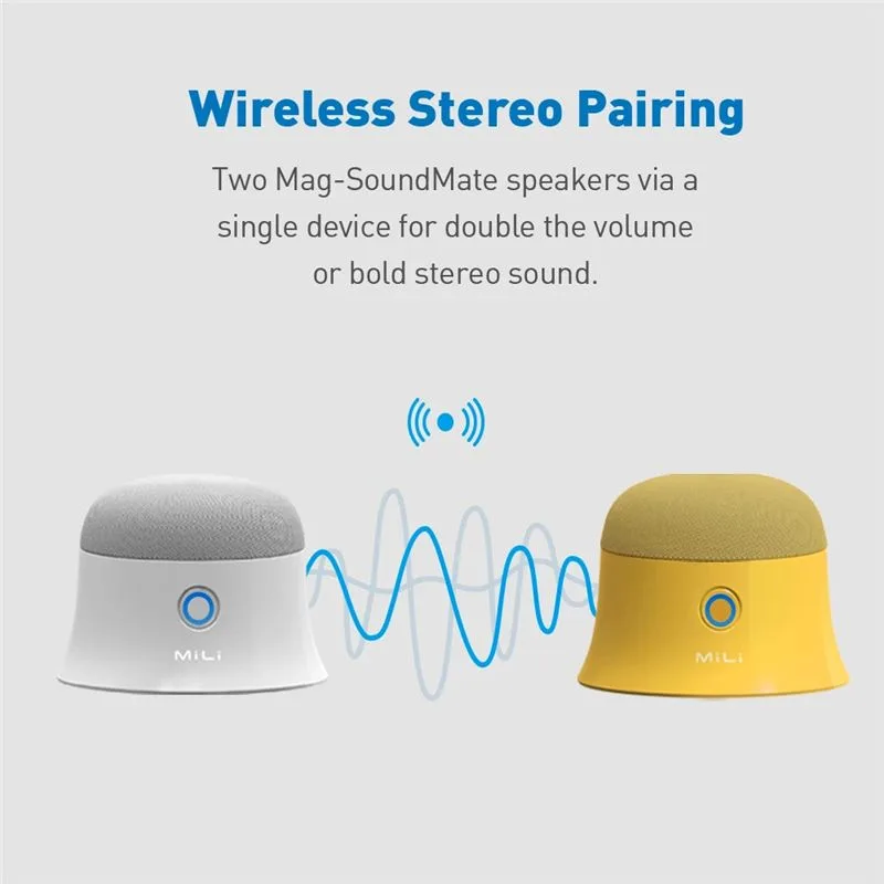 اسپیکر مگنتی بلوتوثی MiLi مدل Mag-SoundMate - 6