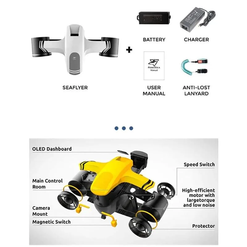 اسکوتر آبی مخصوص غواصی زیر دریایی ROBOSEA SeaFlyer - 6