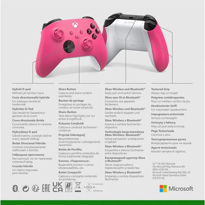 دسته Xbox Series X/S رنگ Deep Pink - 6