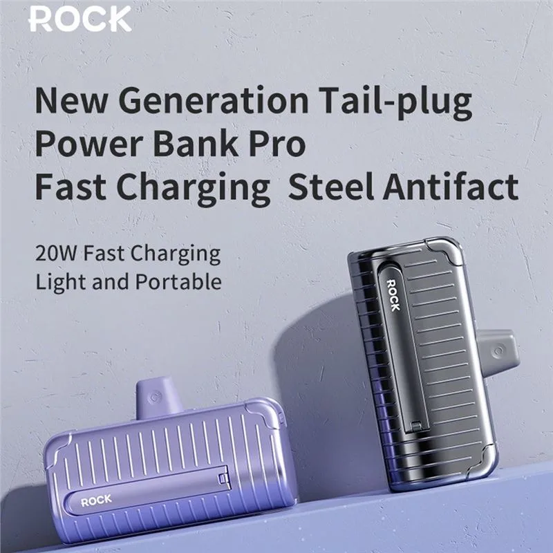 مینی پاوربانک فست شارژ راک Type-C مدل P85 4800mAh - 2