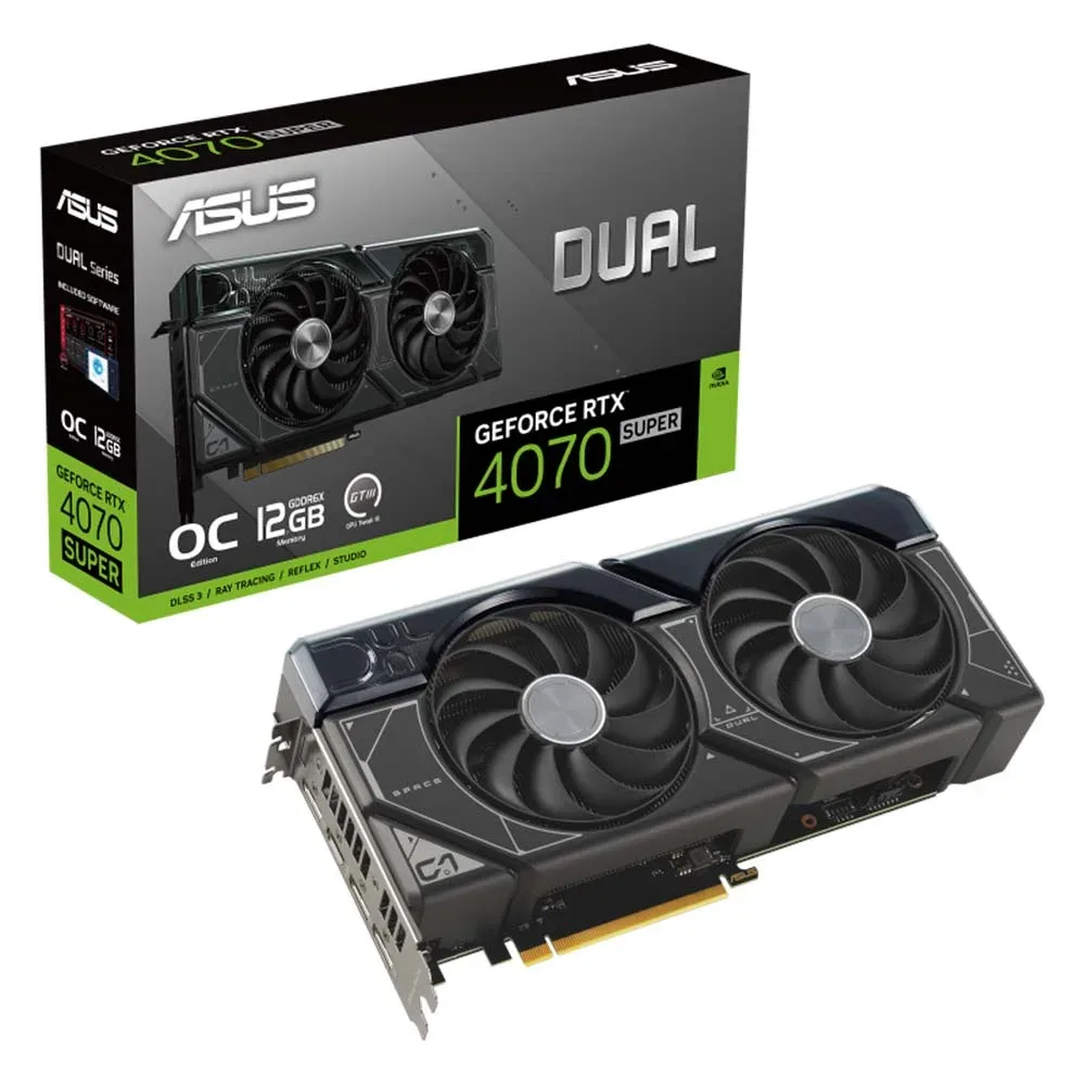 کارت گرافیک ایسوس مدل Dual GeForce RTX 4070Ti SUPER OC Edition 16GB GDDR6X