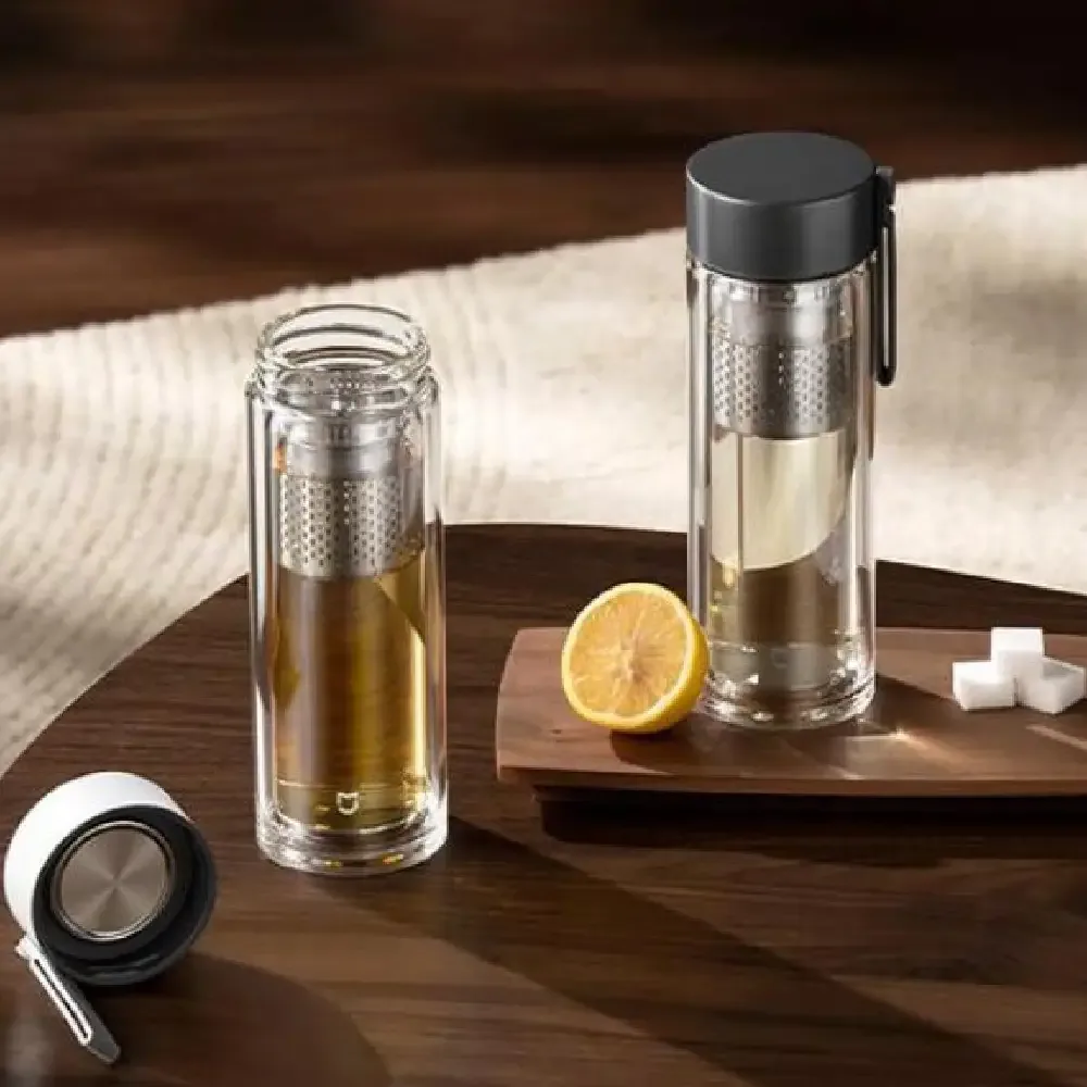 فلاسک شیشه ای دو جداره شیائومی مدل Mijia MJBLB01PL ظرفیت 400 میلی متر
