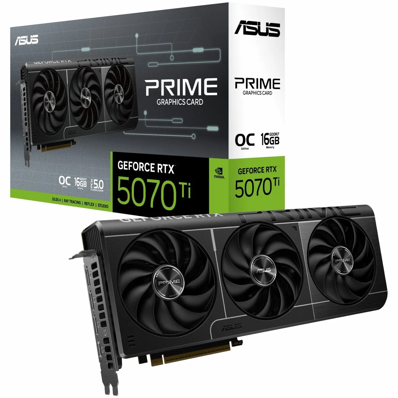کارت گرافیک ایسوس مدل PRIME RTX 5070 Ti OC حافظه 16 گیگابایت