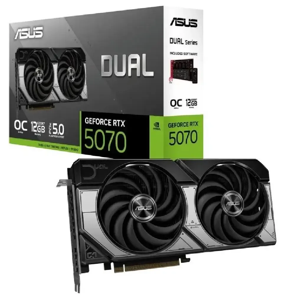 کارت گرافیک ایسوس Dual RTX 5070 OC duall 12GB