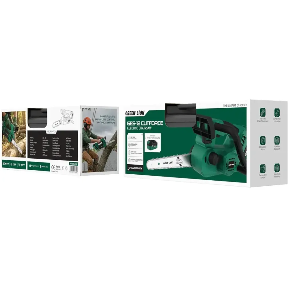 اره برقی زنجیری شارژی گرین لاین مدل GES-12
