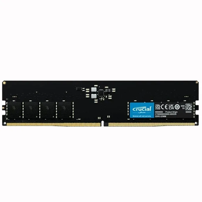 رم کامپیوتر کروشیال تک کاناله مدل CT16 فرکانس 4800 مگاهرتز DDR5 تایمینگ CL40 حافظه 16 گیگابایت