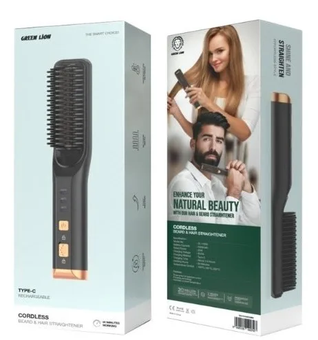 برس حرارتی صاف کننده مو و ریش گرین لاین مدل Cordless Beard & Hair