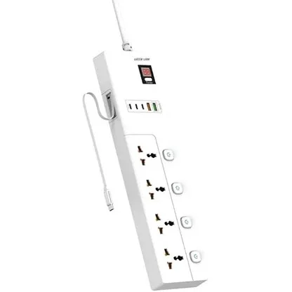 چند راهی برق گرین لاین مدل GS-800 Power Socket 2M 3500W