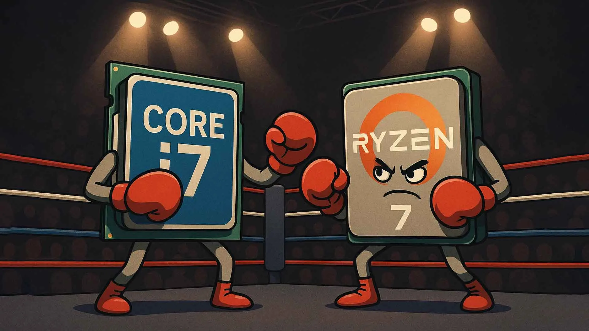 مقایسه لپ‌تاپ‌های Core i7 با Ryzen 7
