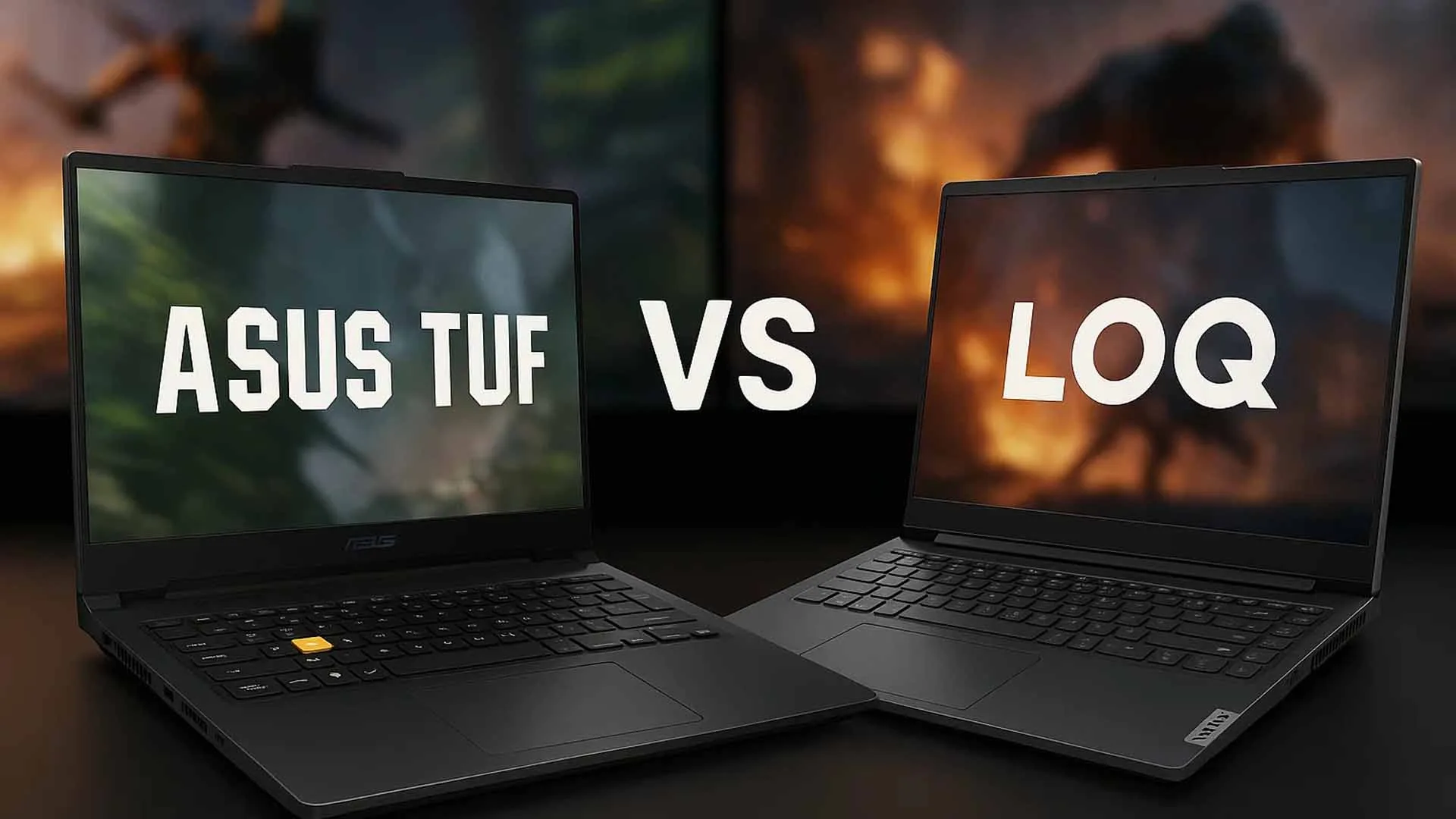 Lenovo LOQ در برابر ASUS TUF