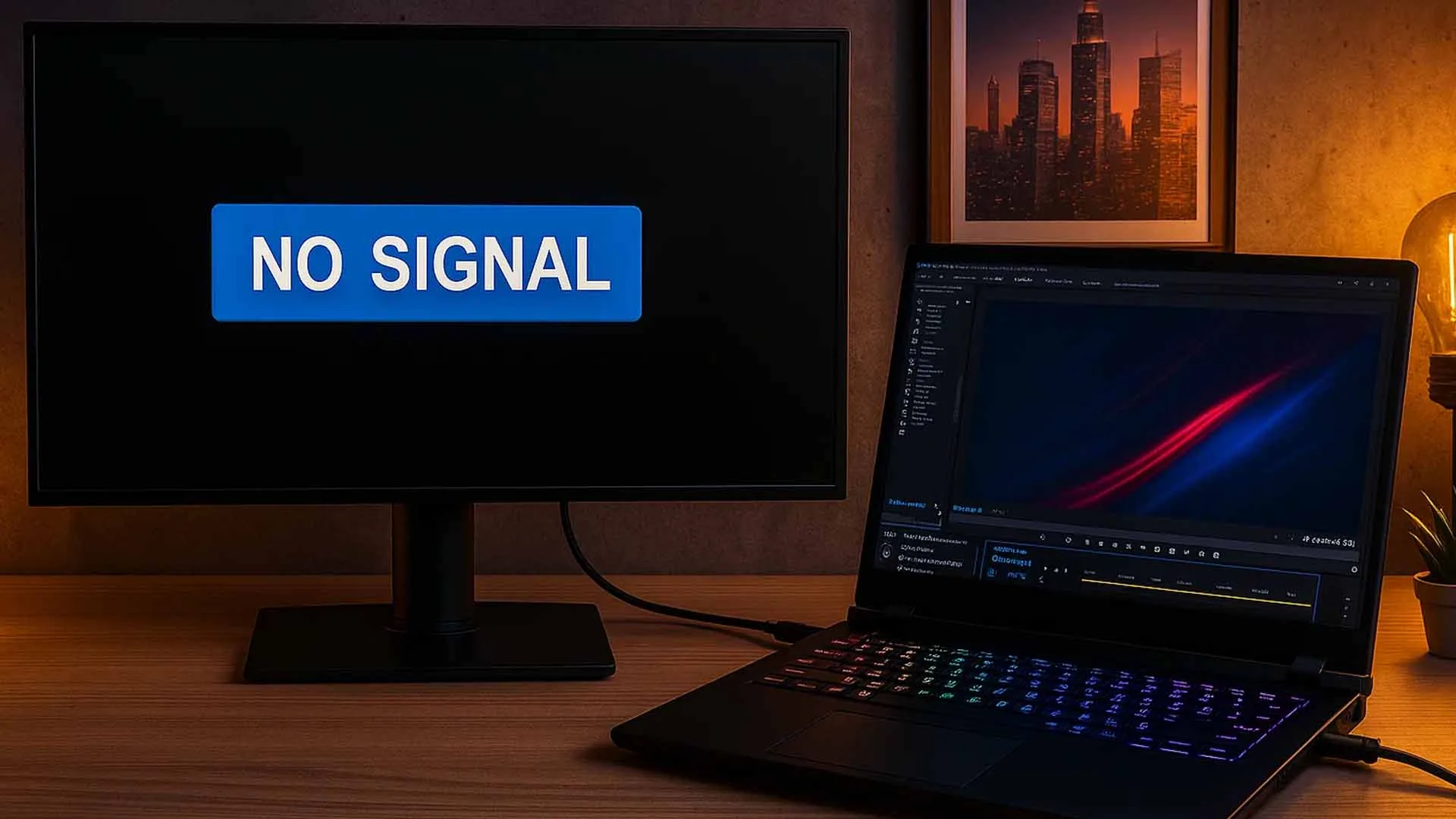 چرا مانیتور پیغام No Signal می‌دهد؟