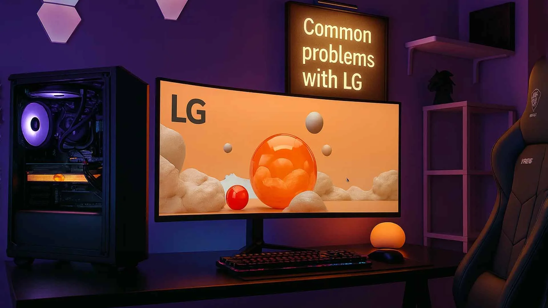 مشکلات رایج مانیتورهای LG