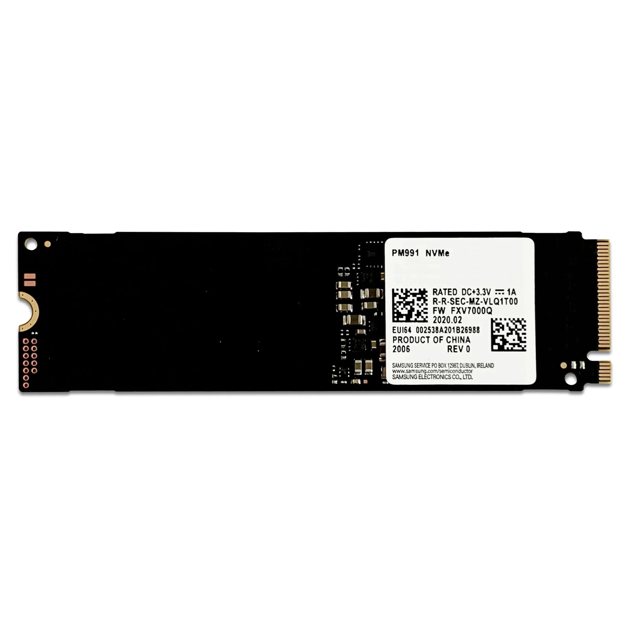 هارد اس اس دی اینترنال samsung مدل PM991 NVMe ظرفیت 256 گیگابایت(نو بدون جعبه)
