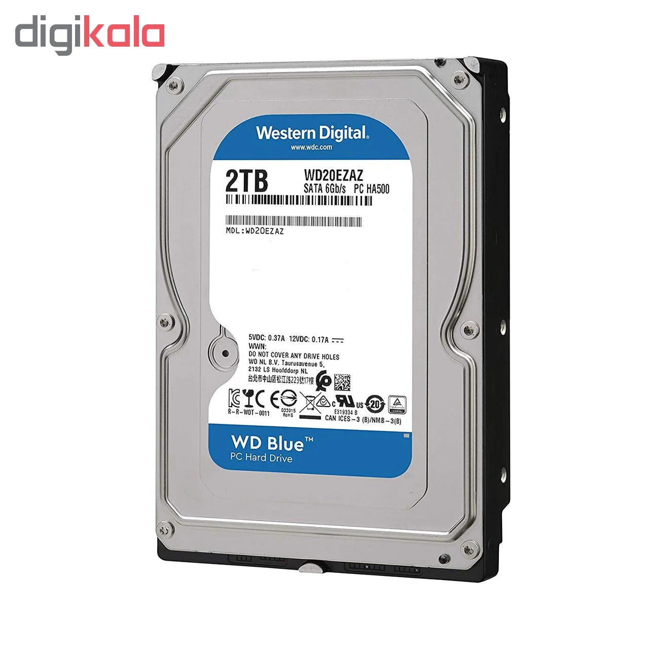 هارددیسک اینترنال وسترن دیجیتال مدل Blue WD20EZAZ ظرفیت 2 ترابایت
