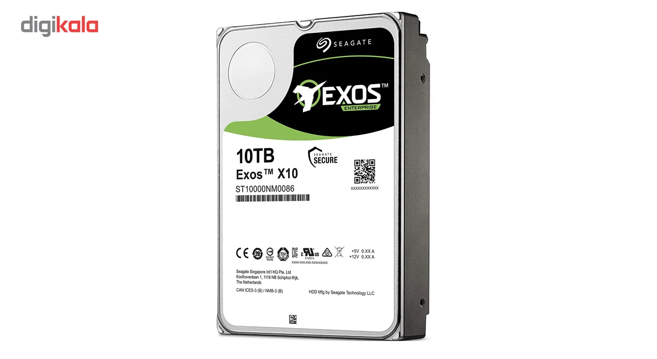 هارد دیسک اینترنال سیگیت مدل Exos ST10000NM0086 ظرفیت 10 ترابایت