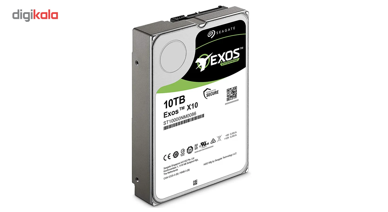 هارد دیسک اینترنال سیگیت مدل Exos ST10000NM0086 ظرفیت 10 ترابایت
