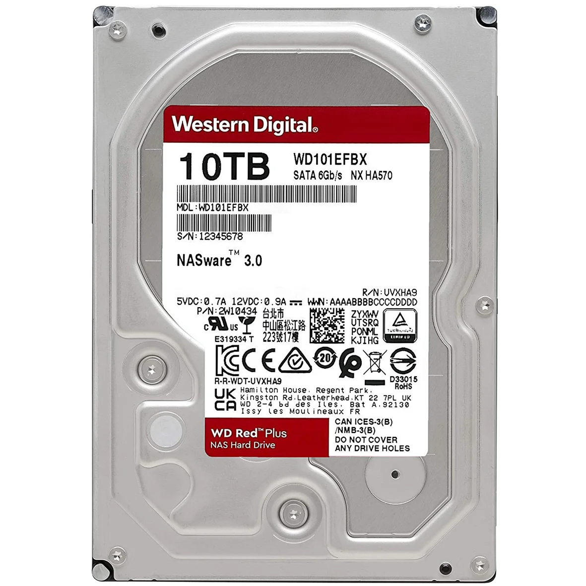 هارددیسک اینترنال وسترن دیجیتال مدل WD101EFBX ظرفیت 10 ترابایت