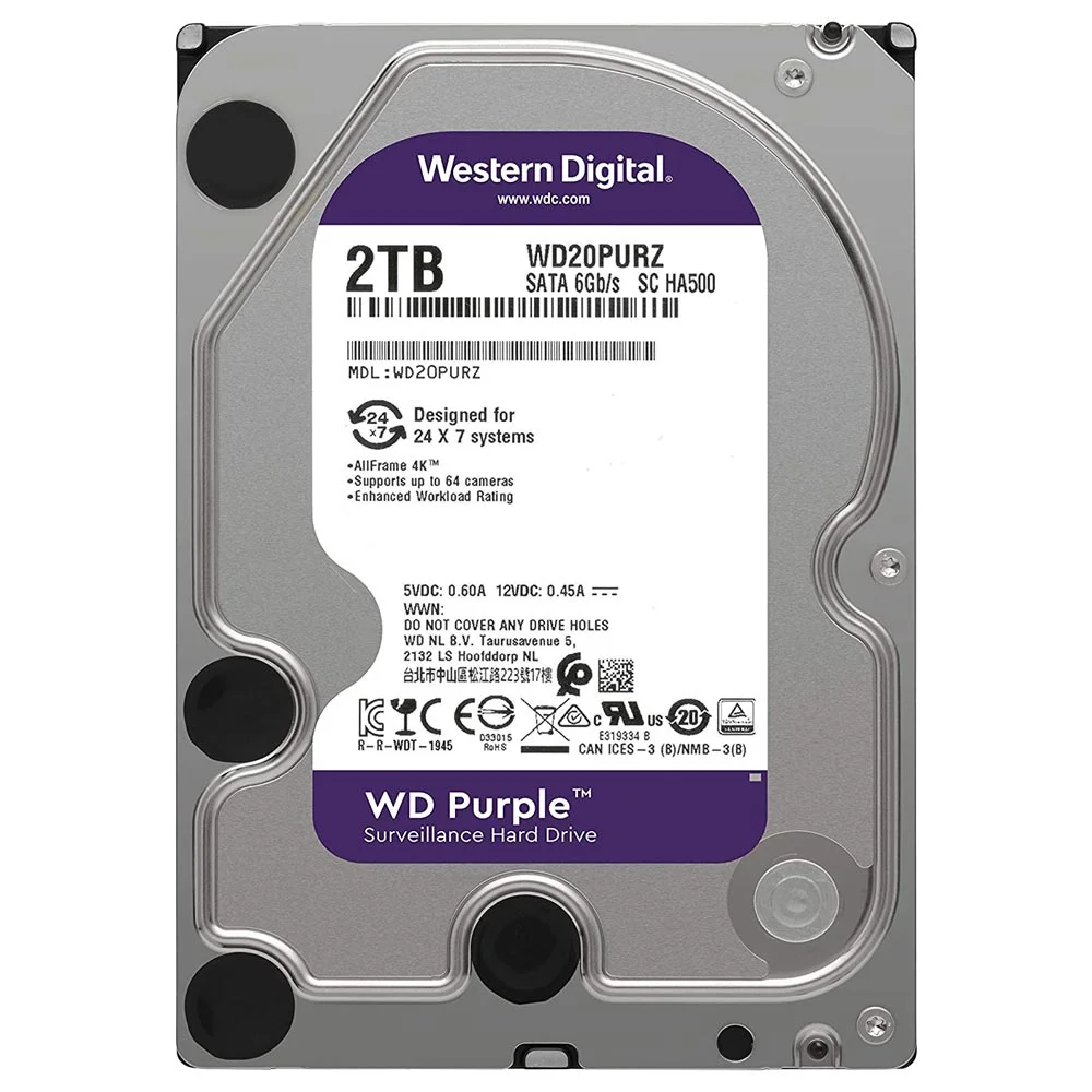 هارد دیسک اینترنال مدل Purple 2T ظرفیت 2 ترابایت