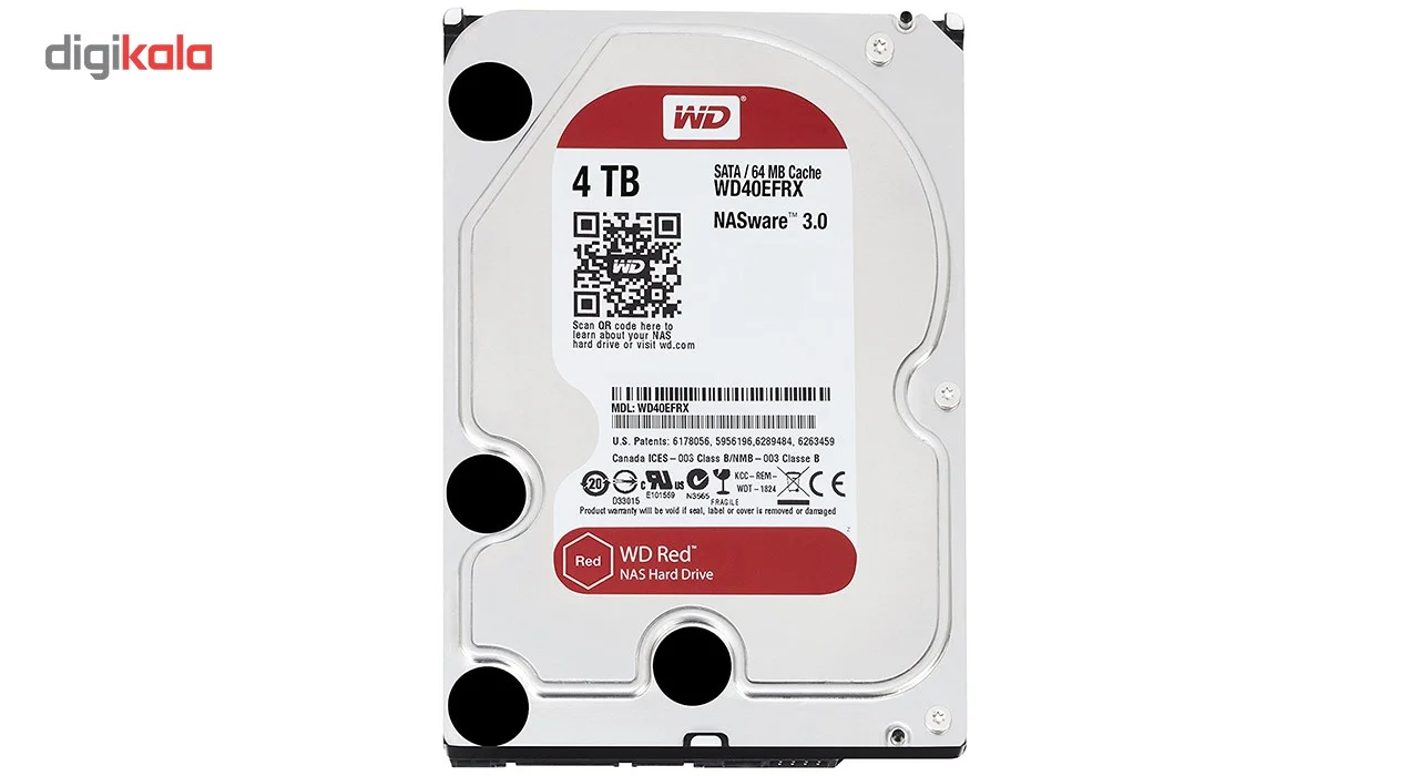 هارددیسک اینترنال وسترن دیجیتال مدل Red WD40EFRX ظرفیت 4 ترابایت