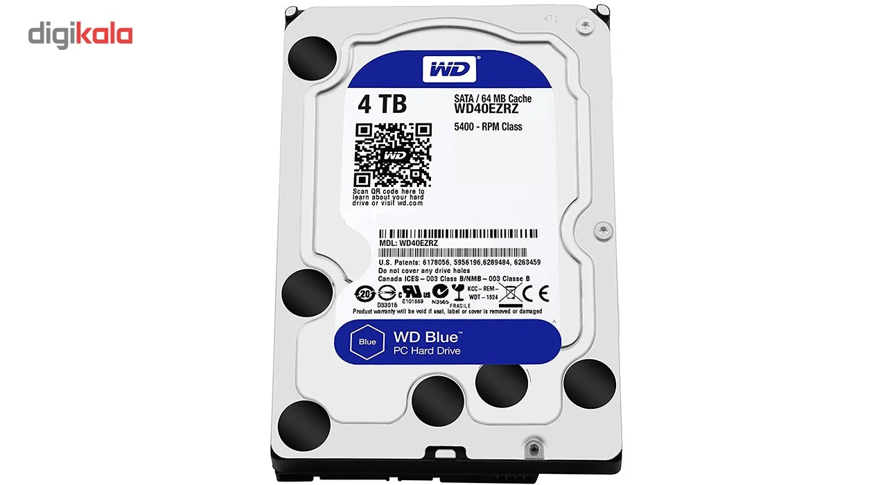 هارددیسک اینترنال وسترن دیجیتال مدل Blue WD40EZRZ ظرفیت 4 ترابایت