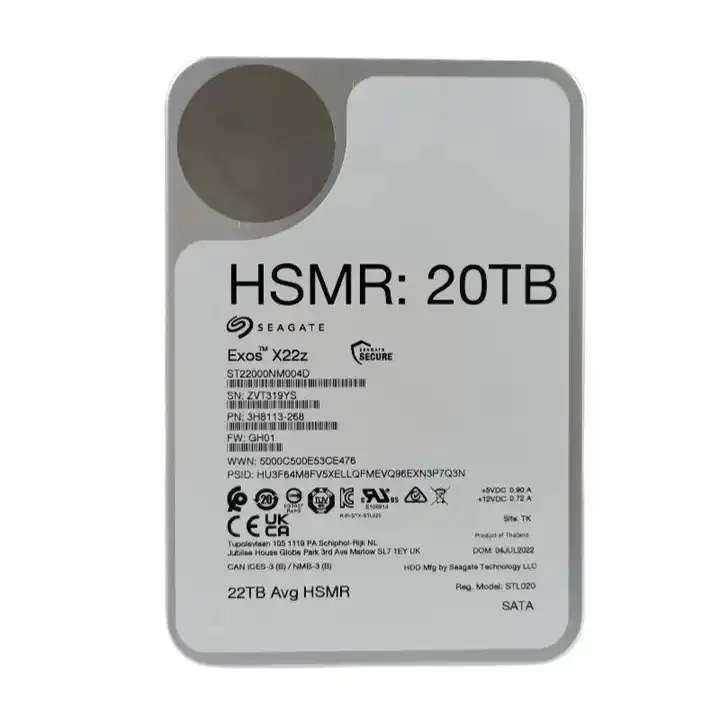 هارد دیسک اینترنال سیگیت مدل ST22000NM004D HSMR ظرفیت 20 ترابایت