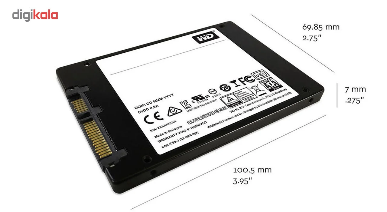 هارد اس اس دی اینترنال western دیجیتال مدل Green ظرفیت 240 گیگابایت