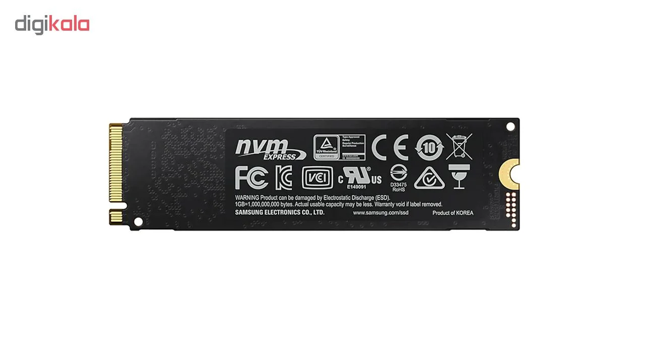 هارد اس اس دی اینترنال samsung مدل 970 EVO PLUS ظرفیت 500 گیگابایت