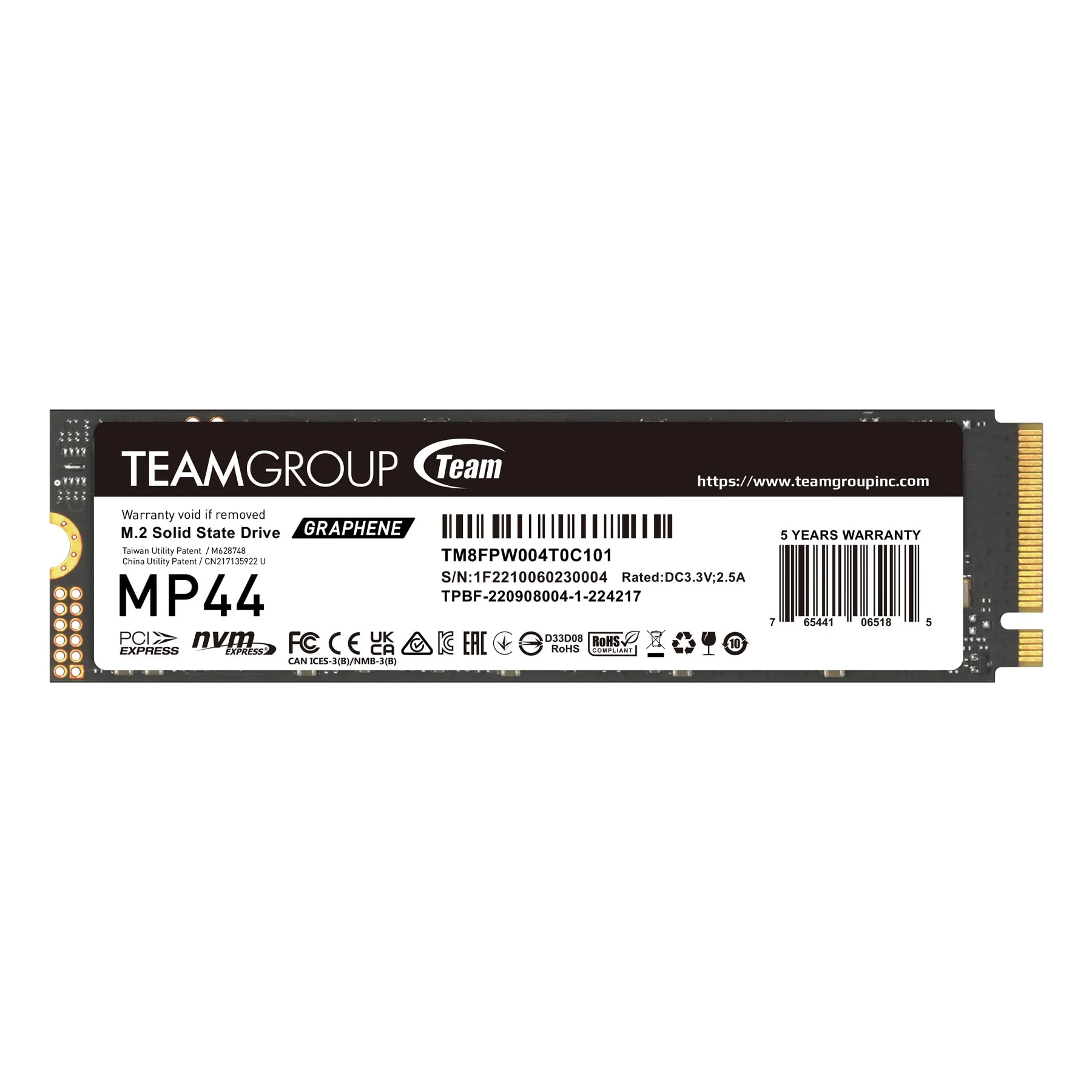 اس اس دی اینترنال تیم گروپ مدل MP 44 ظرفیت 512 گیگابایت