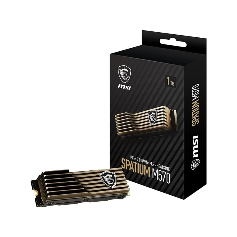 اس اس دی اینترنال ام اس آی مدل SPATIUM M570 PCIe 5.0 NVMe M.2 HS ظرفیت یک ترابایت